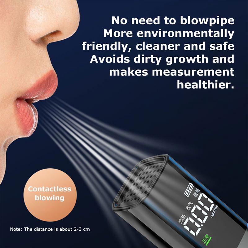 Digital Alcohol Tester USB Charging Professional Alcohol Detector Breathalyzer Breath Alcohol Tester For Drunk Driving Testing