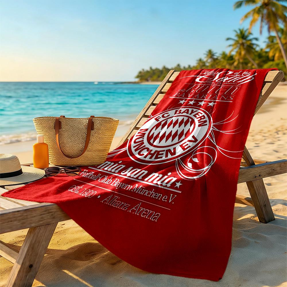 Bayern Munich Beach Towel Super Soft Microfiber Quickdry Fabric Comfortable Lightweight