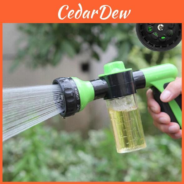 Pistola ad Acqua Schiumogena Multimodale Con Dosatore di Sapone per Lavaggio Auto e Irrigazione Giardino