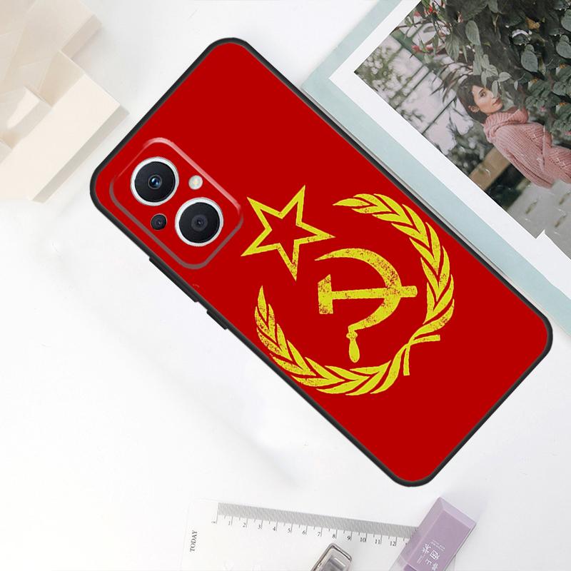 CCCP Soviet Union Russia Case For OPPO Reno 11F 10 Pro 4 5 6 7 8 Lite 4Z 5Z 8T OPPO Find X5 X6 Pro X2 X3 Neo Cover