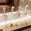 2026 Creative Cartoon Dinosaur Ring Holder Pink Multi Functional Durable Jewelry Packaging Display Ring Stand Tools Accessories