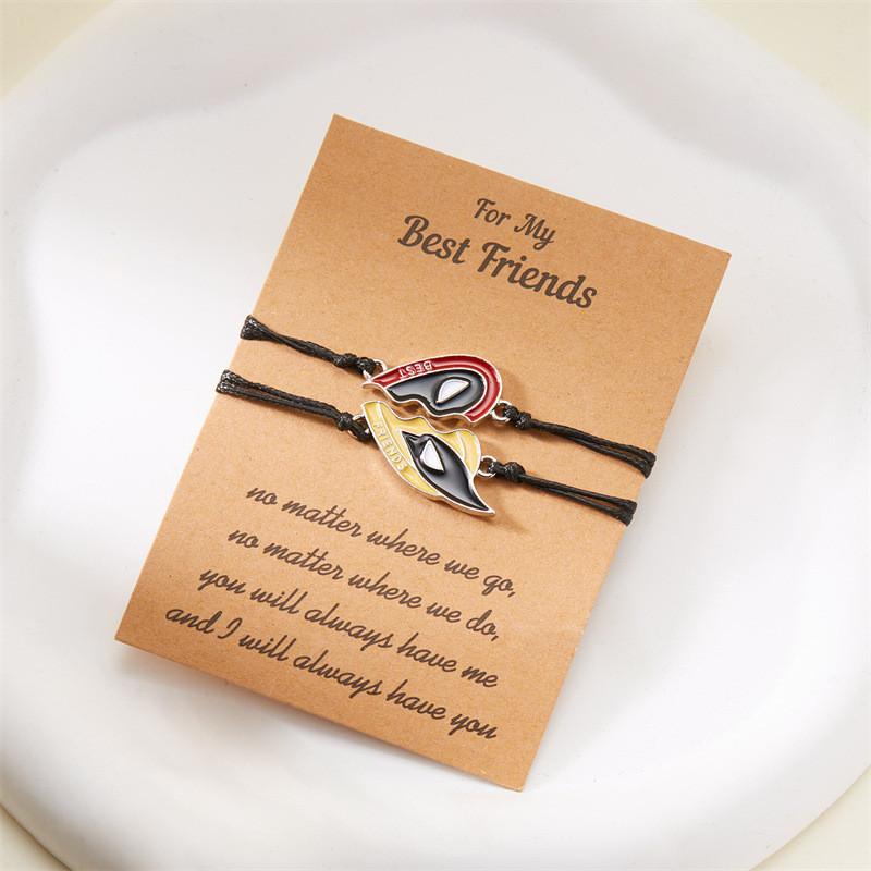 

Deadpool Couples Friendship Bracelet With Adjustable Cord For Travel Gifts Style A