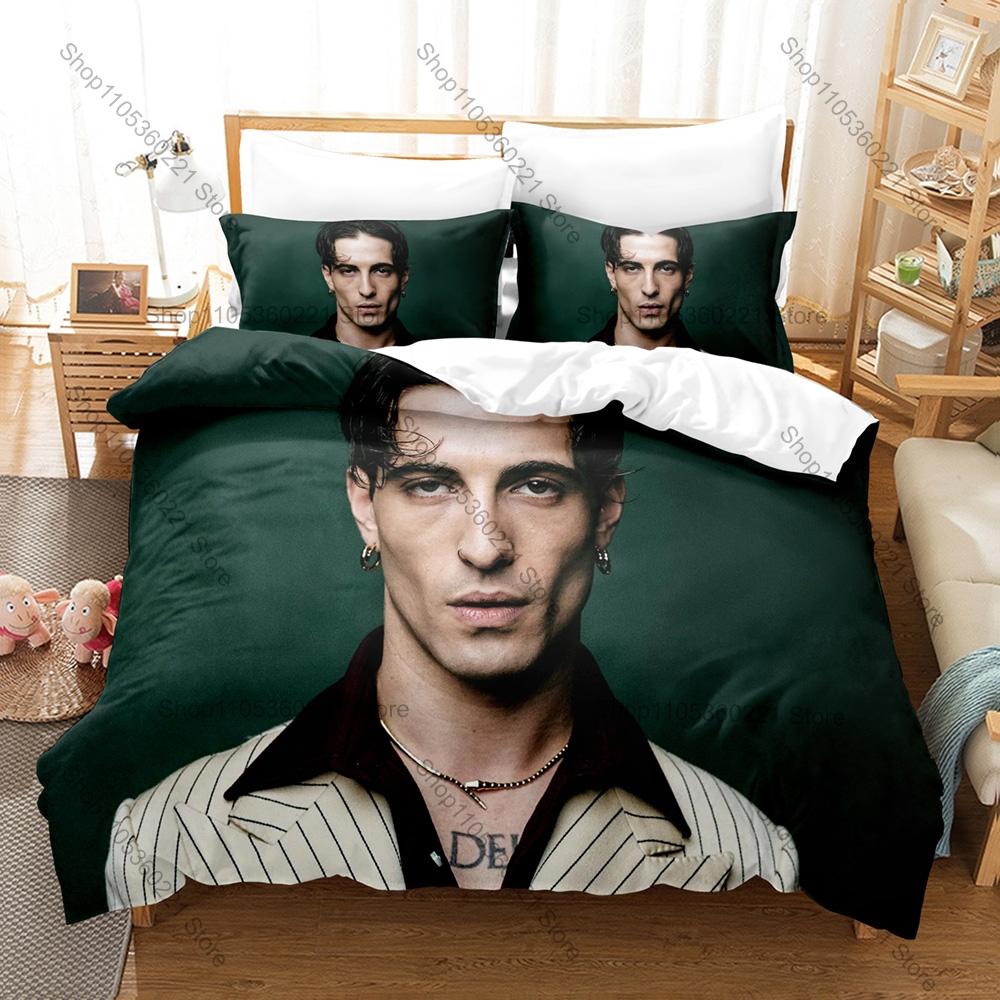 Funny Little Fears Album Cover Star Heart Tattoo Retro Portrait Print Duvet Cover + 2 Pillowcases Rock Fans 3pcs Bedding Set