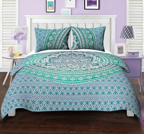 Biancheria da letto Mandala indiano Copripiumino/Piumone/Trapunta Set Taglia Queen/King/Singolo Plaid