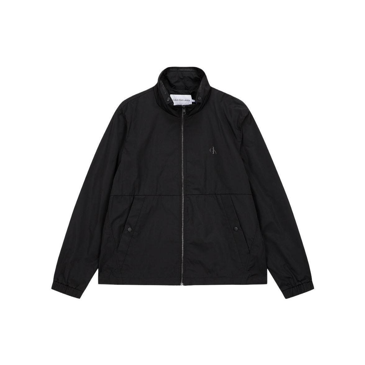 

Мужские куртки с длинным рукавом и воротником-стойкой на молнии с логотипом Calvin Klein, черные J320579-BEH