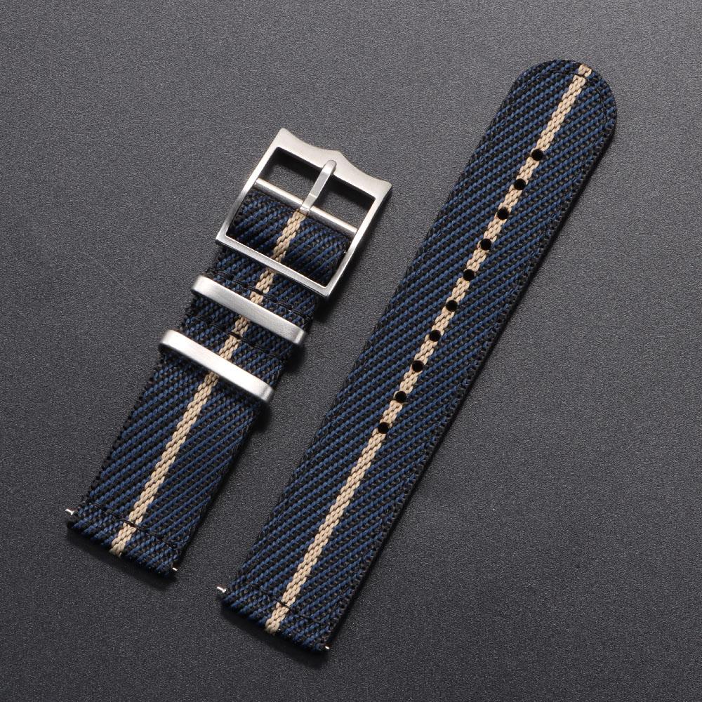 Nylon Uhrenarmband Schnellverschluss 20mm 22mm Armband für Militär Gewebtes Canvas Stoff Armband für Omega Ersatz Sportarmbänder