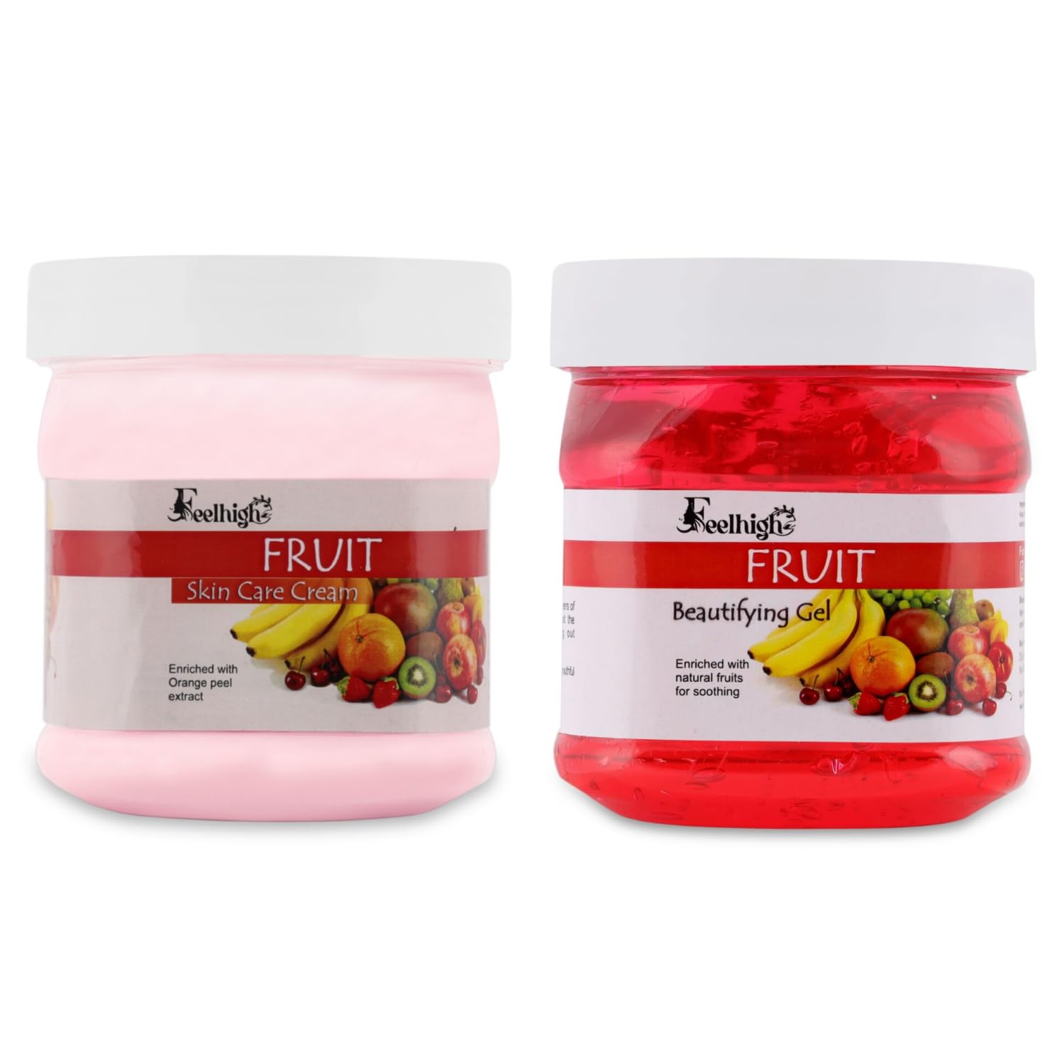 Feelhigh Face And Body Fruit Nourshing Cream 500gm And Fruit Skin Purifying Gel 500gm All Skin type of usage