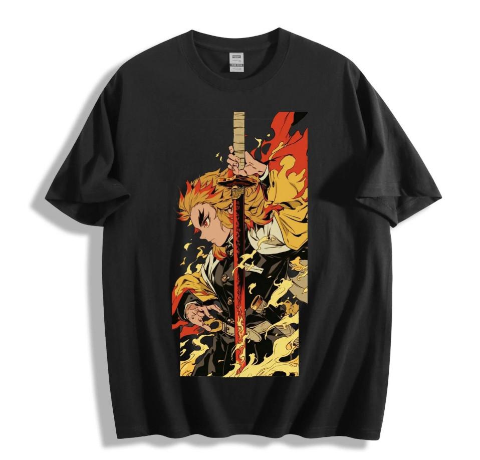 

HOT HOT !!!! Demon Slayer Flame Hashira T-Shirt - Bold Anime Unisex Tee XL