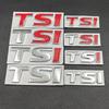Logo Metálico 3D Letras Emblema TSI Insignia Maletero Coche Para VW TSI Pegatina Calcomanía Accesorios