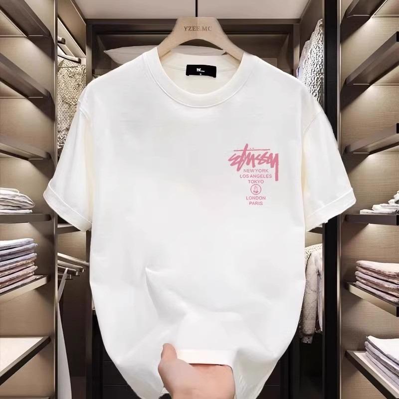American Retro Trendy Brand Casual Versatile Short-Sleeved T-Shirt Men'S Heavy Pure Cotton Loose Lazy Style Top