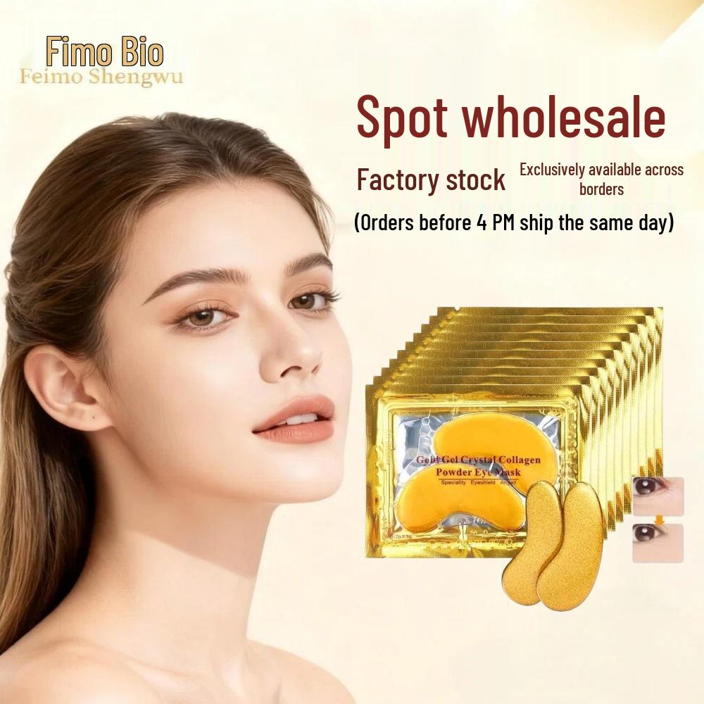 Golden Collagen Hydrogel Eye Masks for Reducing Wrinkles & Dark Circles - Moisturizing Eye Patches