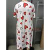 Women's Pajamas Plus Size Summer New Leopard Print Round Neck Loose Casual Mid Length Sleeping Dress