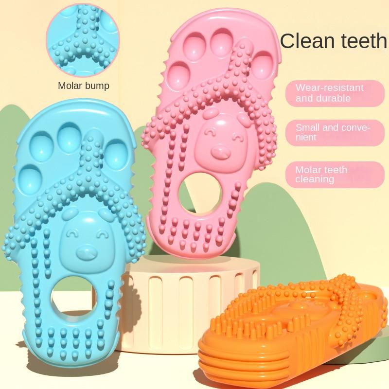 Pet Molar Tooth Cleaning Dog Bite Toy Slippers OEM_ODM Supplier Resistant Physical Consumption Pet Toys