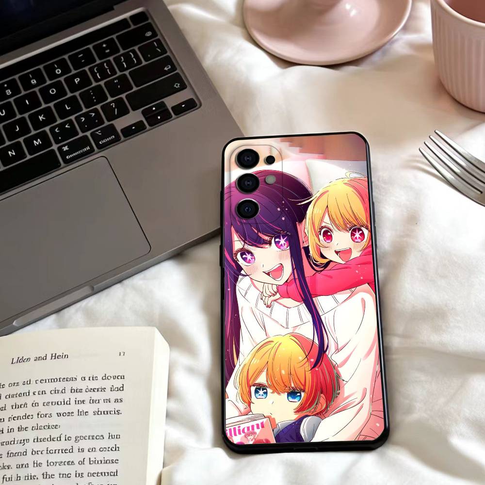 Anime O-Oshi no ko  Phone Case For Samsung S25,24,23,22,30,21,10,9,Ultra,Plus,Lite,FE,4,5 G Soft Black Case