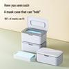 Lidded Dustproof Storage Box for Tissues, Wipes, Gloves & Masks - Large Capacity