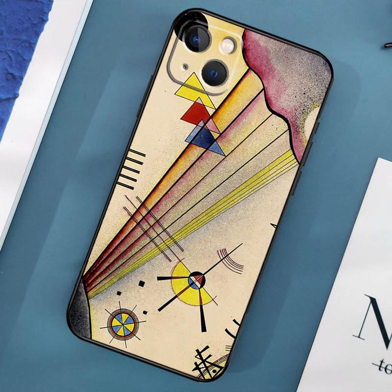 

Василий Кандинский абстрактный чехол для телефона iPhone 15 13 12 11 14 Pro Max Mini X XR XS MAX SE 2020 7 8 Plus задняя крышка iPhone 7 8