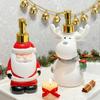 Dispensing Bottle Deer Santa Claus Snowman Design Soap Container Water-Absorbing Anti-Slip Bottom Shower Gel Bottle