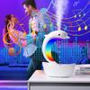 1 Stück Neuer Kreativer Kleiner Delfin Anti-Schwerkraft Luftbefeuchter, Desktop Bluetooth Audio, Bunte LED-Leuchten, Ultraschall-Luftbefeuchter