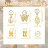 50pcs Butterfly Shell Hair Hoop with Intersecting Design