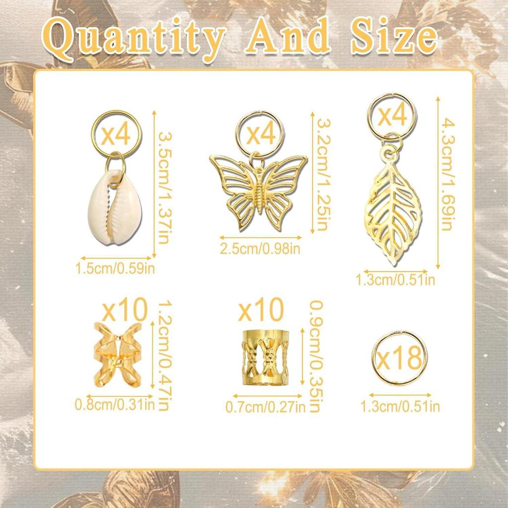 50pcs Butterfly Shell Hair Hoop with Intersecting Design