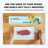 Durable Cling Film with Sliding Knife - Reusable Hands-Free Fresh-Keeping Plastic Wrap, Kitchen Food Cover