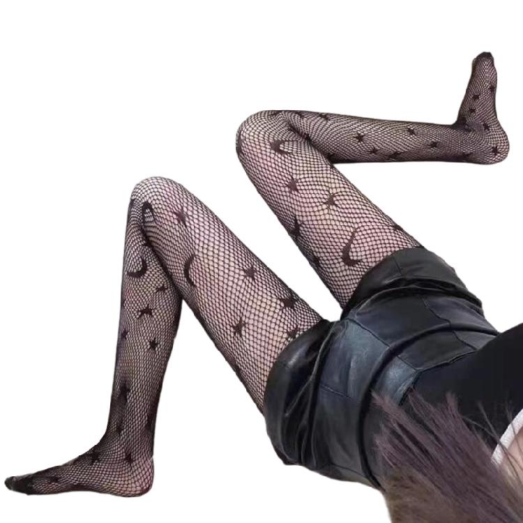 Summer Thin Sheer Patterned Stockings for Women Sweet Fishnet Stockings Pantyhose High Waist Pantyhose Tights