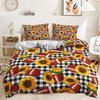 Three-Piece Sunflower Quilt Cover Digital Printing Kit Bedding