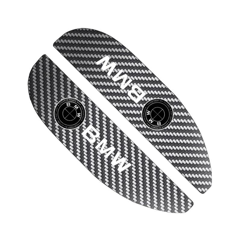 2pcs Car Rear View Mirror Sticker Rain Eyebrow For BMW 50th Kith 5 Series F20 E39 F10 F30 E90 E46 E60 G60 X5 E87 F11 G20 G32 G30