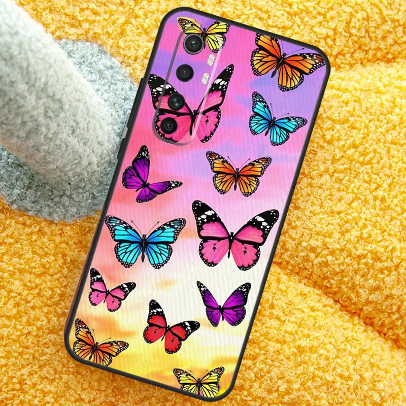 Butterfly Flower Case For Xiaomi 17 Pro Max 13 14 15 Ultra 13T 14T 15T Cover For POCO X7 X5 X6 F5 F6 F7 F8 Pro