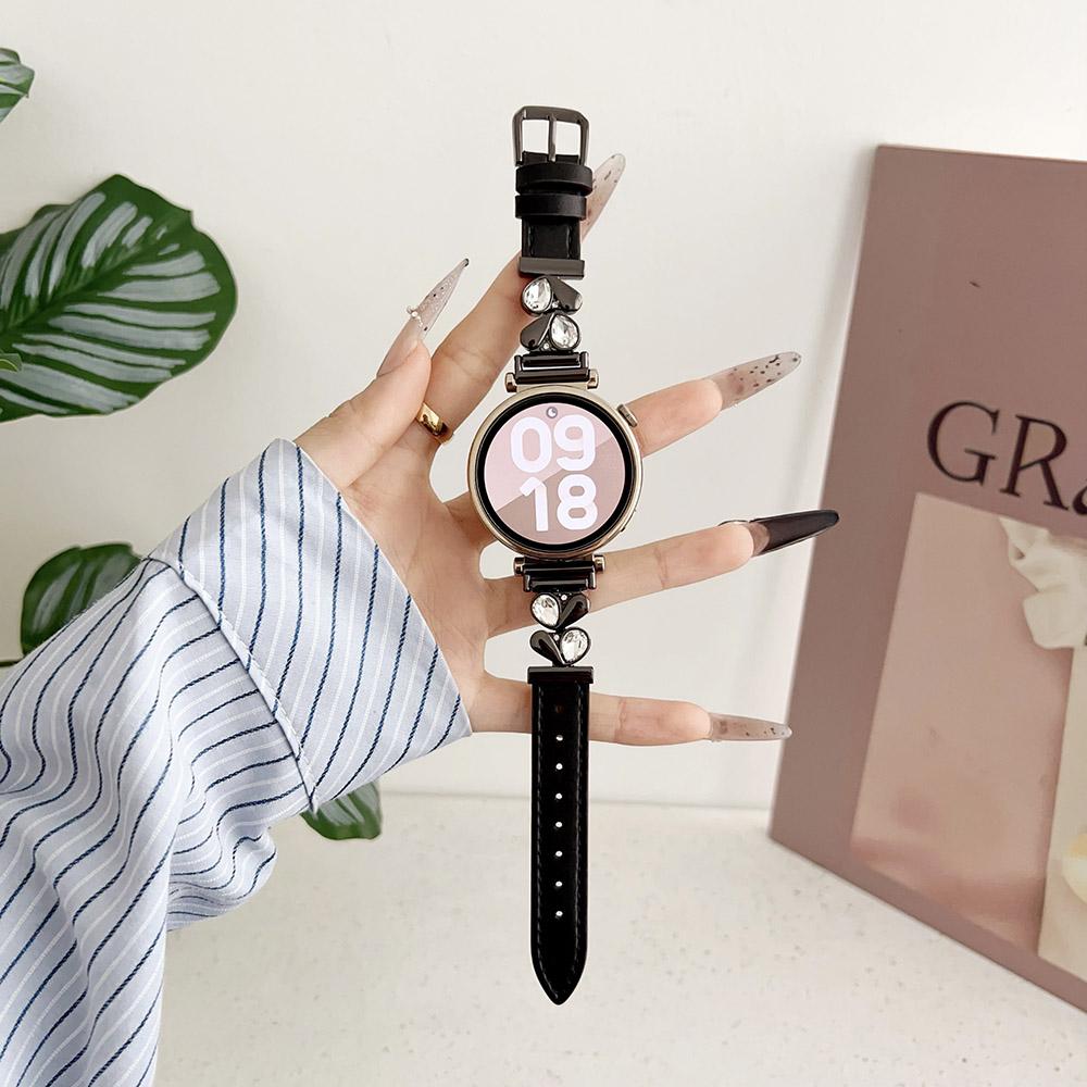 

20 мм 18 мм Элегантный сменный браслет для часов Samsung Galaxy Watch 4 5 Pro 6 7 Classic Galaxy Active 1 2 40 мм 44 мм Женский 18mm чёрный