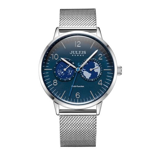 [JULIUS] Мужские металлические часы JULIUS Point Circle JAH-117 A