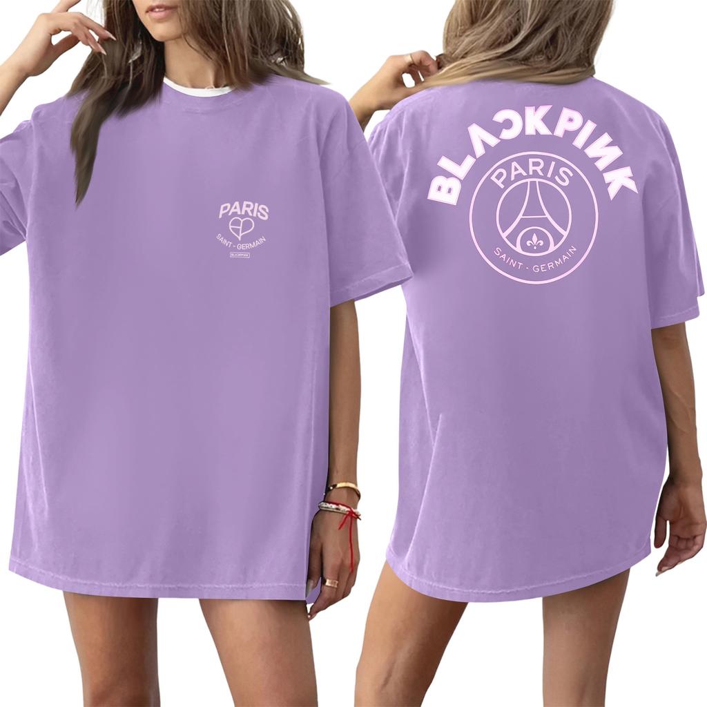 Women's Round Neck Printed Short-sleeved T-shirt Top