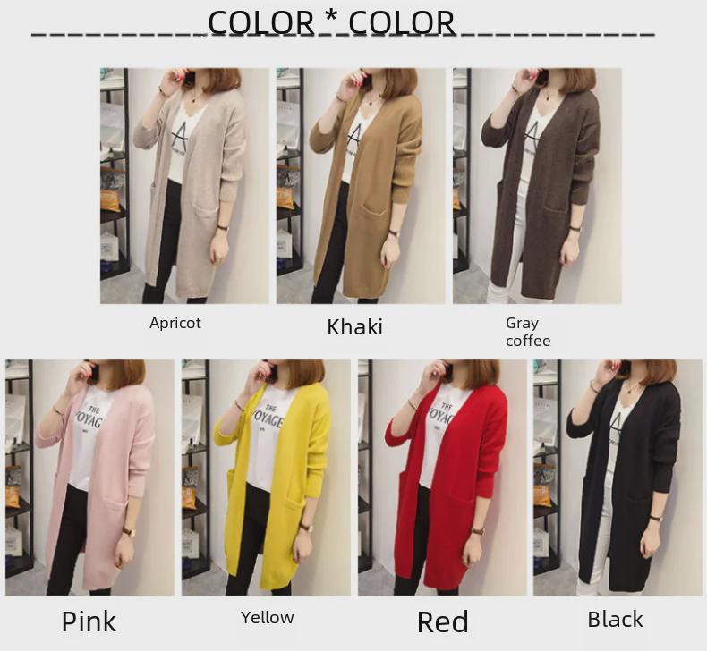 2024 Women's Knitted Cardigan: Loose, Lazy Style Sweater for Spring & Autumn