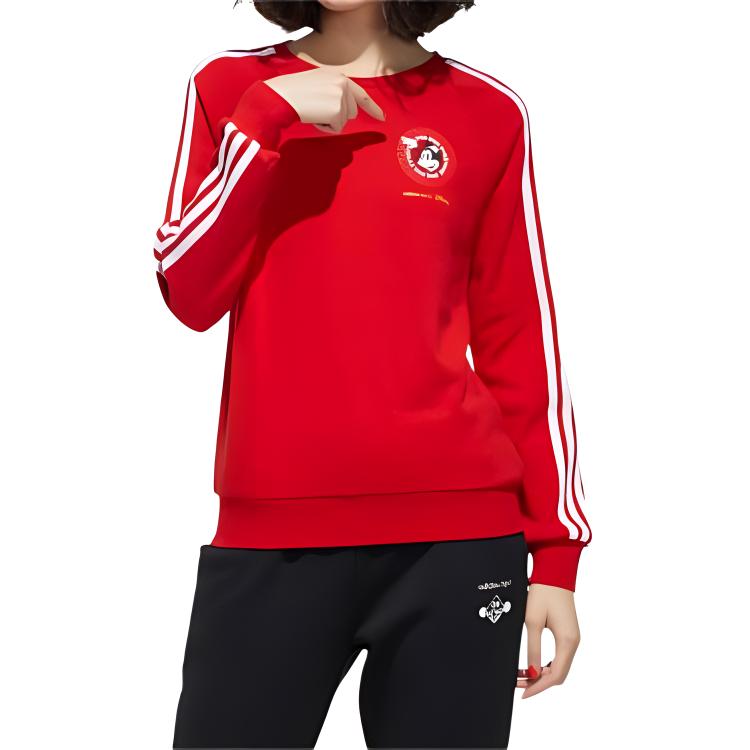 Adidas Neo X Disney Adidas Neo CNY Collection Sweatshirts Women's Crew Neck Moderate Regular GE7770