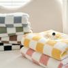 1Pc Traditional Style Plaid Blanket Flannel Home Blanket Sheets Plush Double Sided Summer Air Conditioning Throw Blanket