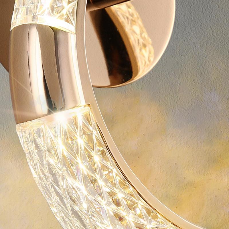 Crystal LED Wall Lamp Nordic Indoor Lighting For Home Living Room Decoration Dining Tables Bedside Lamps Bedroom Bed Wall Light
