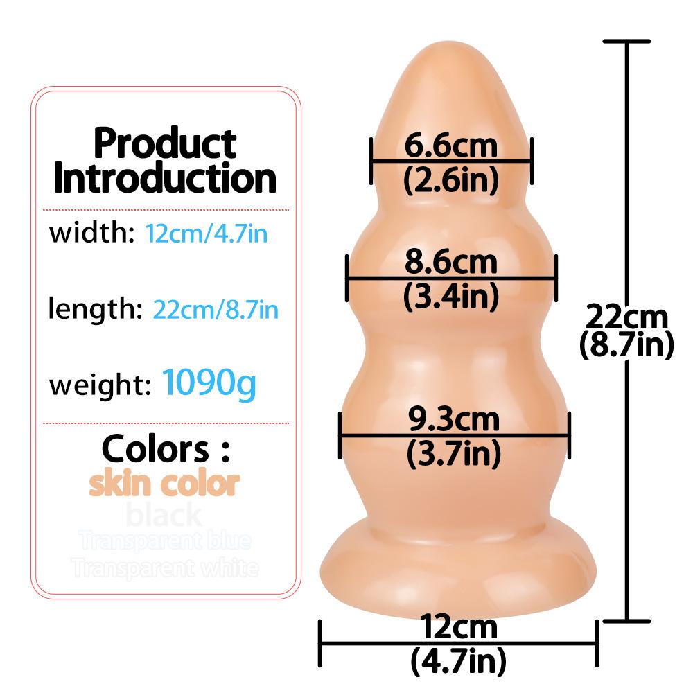 Extra-Large Anal Dilator: 9-Model Collection for Gay Fisting, Thickened PVC