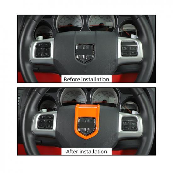 Orange Steering Wheel Center Decor Cover Trim For Challenger/Charger/Durango