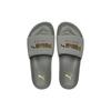 Puma Leadcat Series Comfortable Soft EVA Silent Slide Sandals Unisex Sandals Gray Gold 372277-06