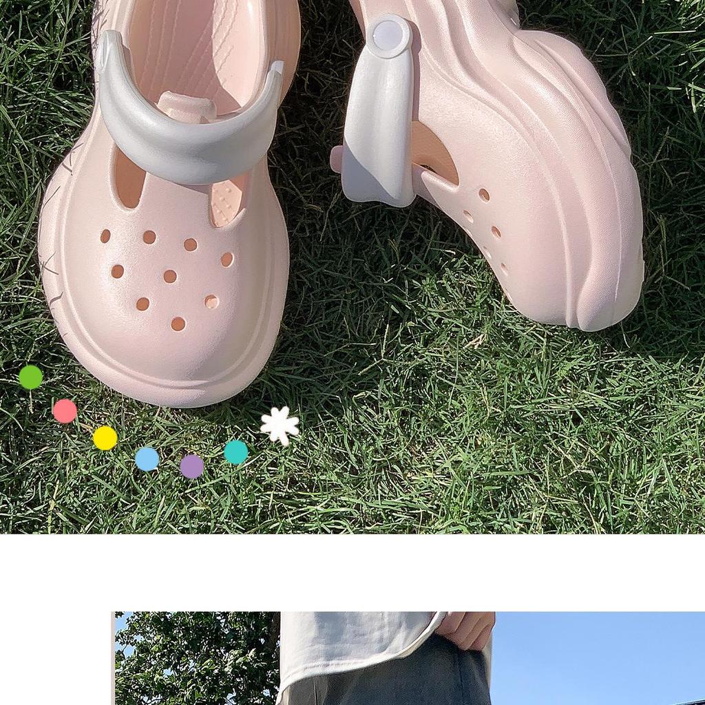 New Women's EVA Clogs: Non-Slip Beach Slippers, Thick Sole, Closed-Toe, Summer Footwear for Girls – Feels Like Stepping On Clouds.