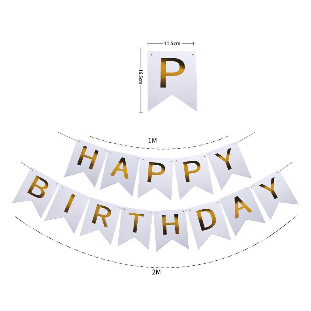 Birthday & Holiday Fishtail Bunting Banner for Parties