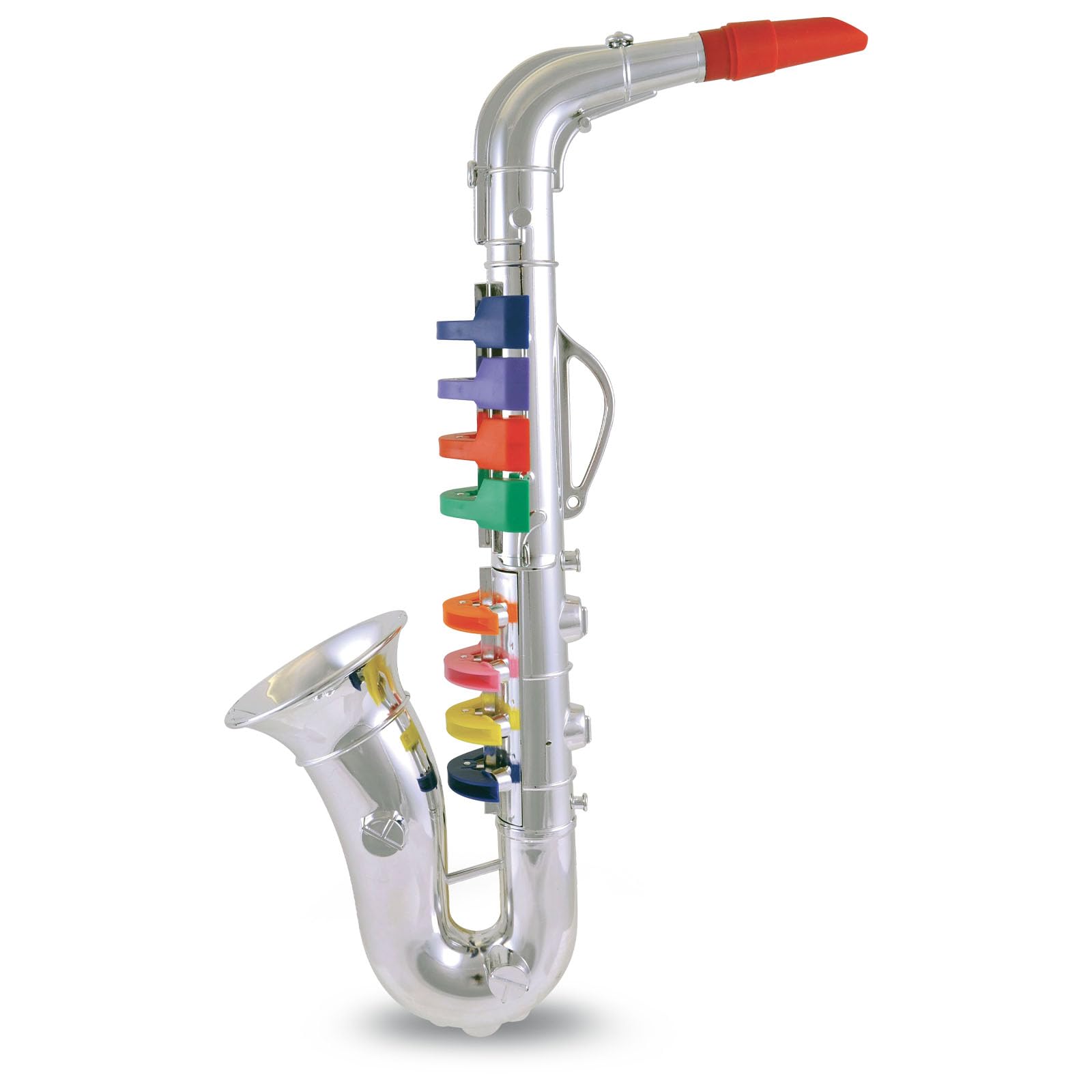 BONTEMPI Alto Silver 8 for Girls and Ages Perfect for Entrance Birthday Educational Christmas Gifts Saxophone, Saxophone, Keys, 42cm, Boys, 3, 4, 5, серебряный