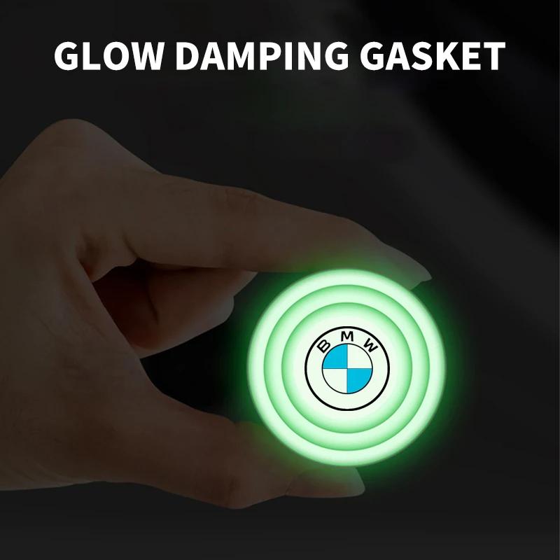 4Pcs Luminous Car Door Silent Gasket Shock-absorbing Car Stickers For BMW E46 E85 E60 F10 E39 F30 E36 F20 E87 E90 E70 X3 X5