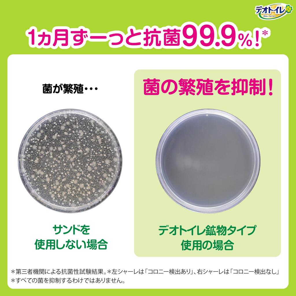 Small Granule and Antibacterial Cat Litter Bacteria System Toilet for Cats Sterile Level, Odorless, TypeDeodorizing [99.9% Odor-Reducing Inhibition]