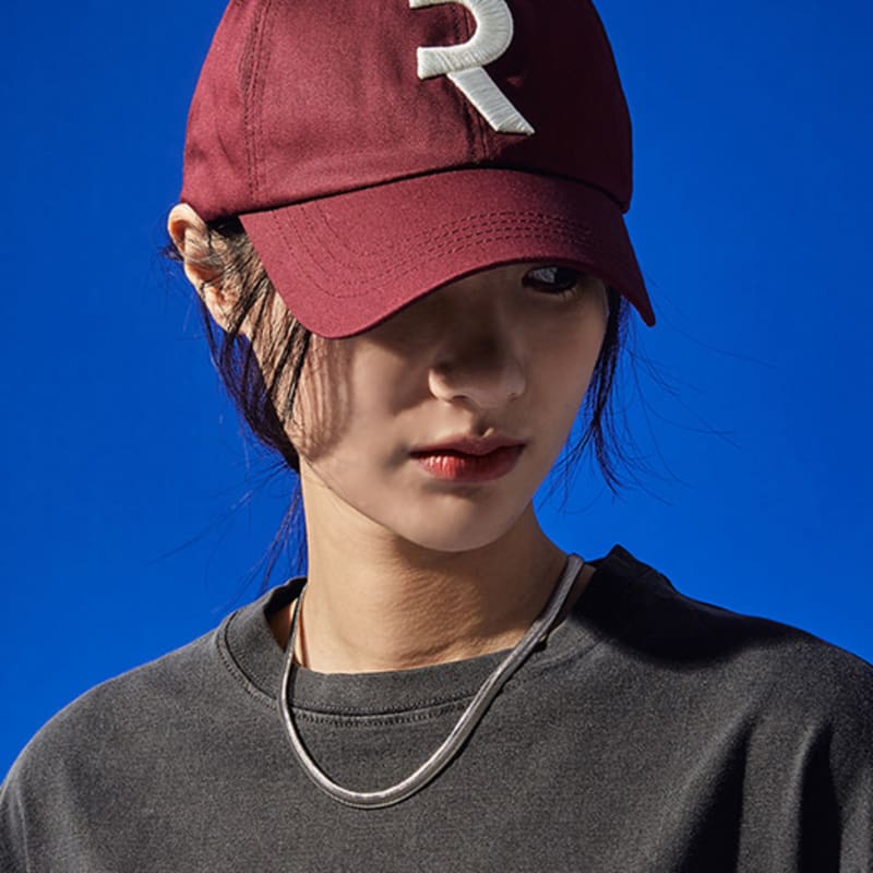 RIGOON STUDIO Logo Play R Ball Cap (Burgundy)