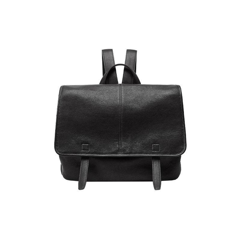 Lammfell Messenger Leder Rucksack Große Kapazität Arbeit Pendeln Freizeit Tasche Nische Retro Neu