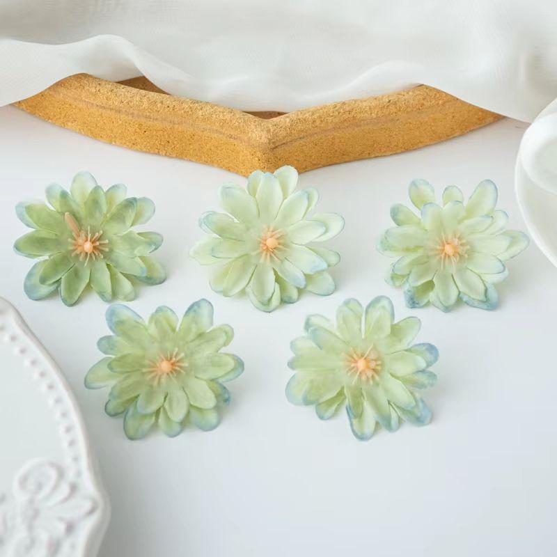 Silk Artificial Flower Chrysanthemum Blossoms Wedding Garden Bridal Bouquet Wreaths Home Vase Table Decor Diy Scrapbook Gift Box