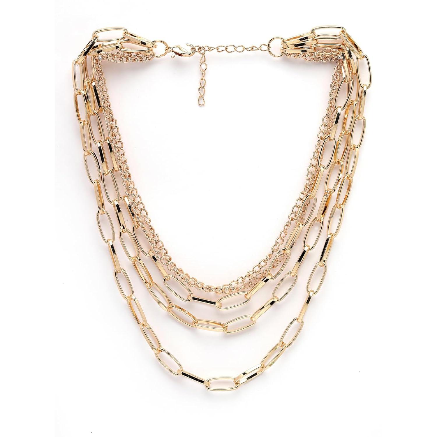 Стильное дизайнерское модное многослойное массивное ожерелье в стиле вестерн в стиле бохо — фото 4