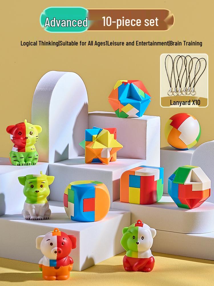 Luban Kongming Lock Set: Educational Puzzle Blocks for Kids Ages 8-12