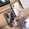 Rose Butterfly Rose Purple For Vivo Y76 16 55 V29 Lite 5G 25 23 30 IQOO Z9X 12 Pro Neo X200 100 90 60 Tempered Glass Phone Case